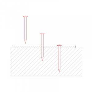 Klinec lepenkový šošovková hlava 6 mm