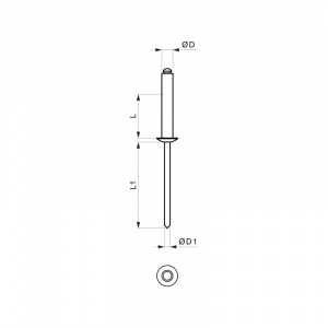 Nit trhací – hlava kvet