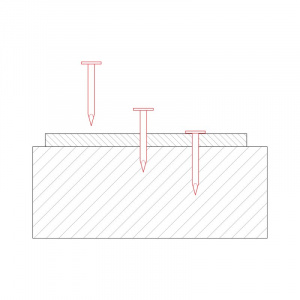 Klinec lepenkový s hlavou 10 mm
